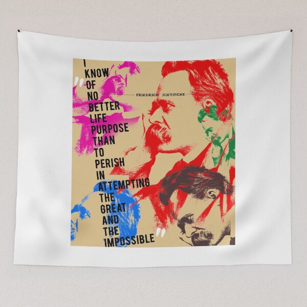 Item preview, Friedrich Nietzsche Quote on Attempting the Great and the Impossible No3 designed and sold by pahleeloola.