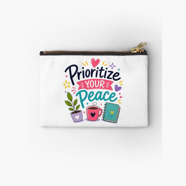 Item preview, Prioritize Your Peace | Cute Mental Health & Self Care Planner Design | ADHD Motivation designed and sold by Pixanova.