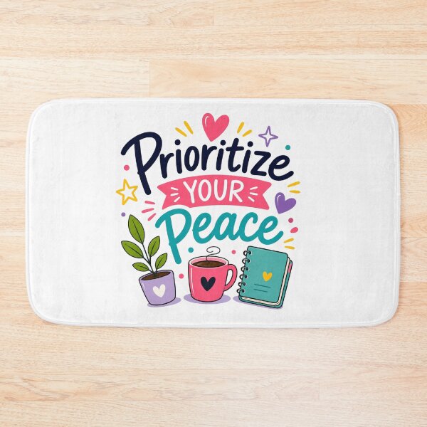Item preview, Prioritize Your Peace | Cute Mental Health & Self Care Planner Design | ADHD Motivation designed and sold by Pixanova.