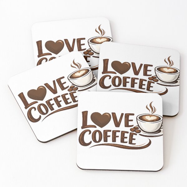 Item preview, love coffee  designed and sold by Black-White-art.