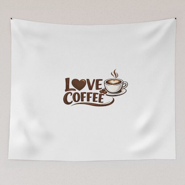 Item preview, love coffee  designed and sold by Black-White-art.