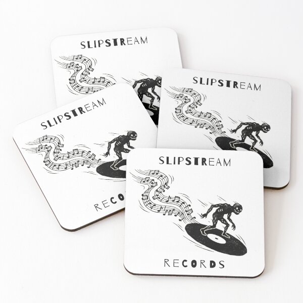 Item preview, Slipstream Records (Vintage Record Store Alien Surfer T-Shirt) designed and sold by Klevertee.