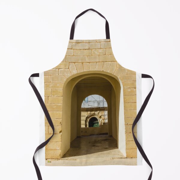 Item preview, Sunlit Stone Archway Framed Doorway Leading Through Passage to Green Door in Mediterranean Alley designed and sold by Nmallia.