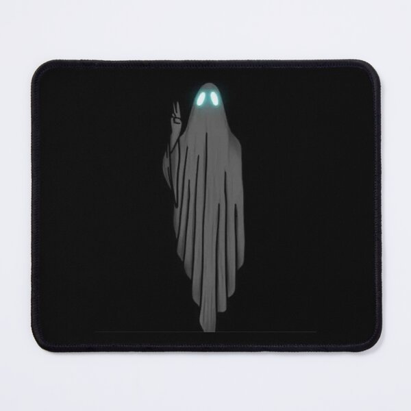 Item preview, Peace Out" Phantom Illustration: Glowing Cyan Eye Ghost Streetwear Design designed and sold by GrimNest.