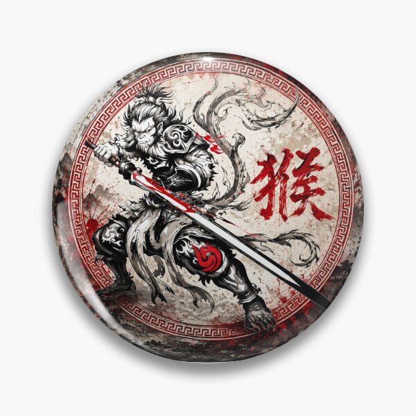 Item preview, Monkey King Warrior: Chinese Zodiac Legendary Guardian of the Celestial Realm designed and sold by Fei Long Design Hub.