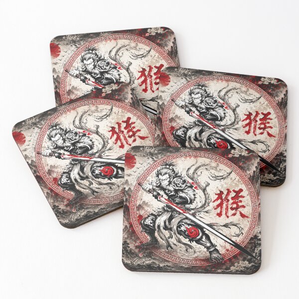 Item preview, Monkey King Warrior: Chinese Zodiac Legendary Guardian of the Celestial Realm designed and sold by Fei Long Design Hub.