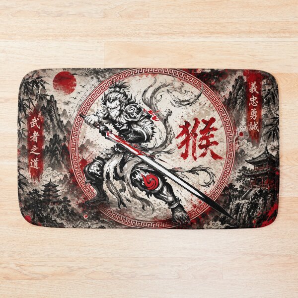 Item preview, Monkey King Warrior: Chinese Zodiac Legendary Guardian of the Celestial Realm designed and sold by Fei Long Design Hub.