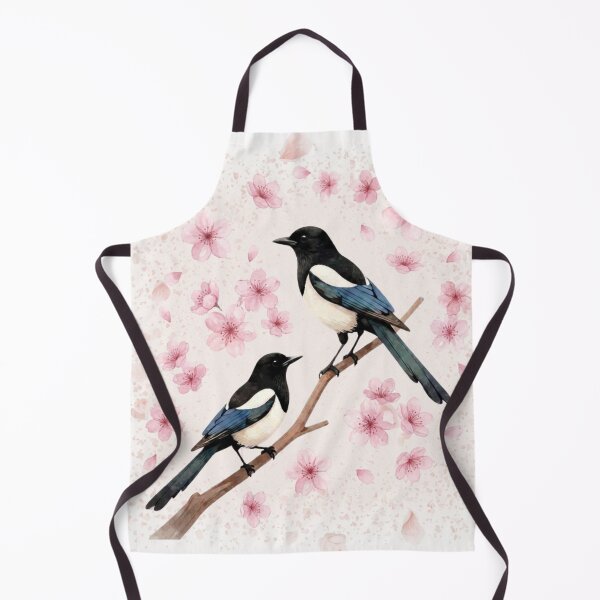 Item preview, Magpies in cherry blossoms designed and sold by windyday79.