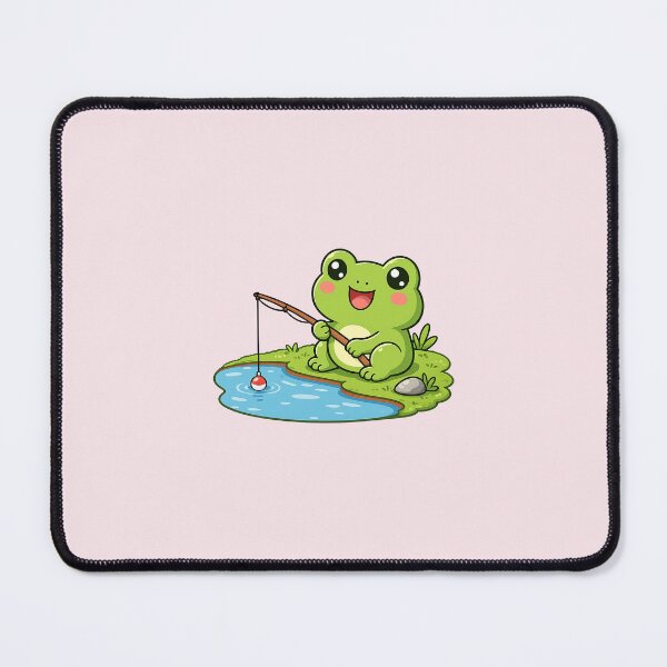 Item preview, Cute froggy fishing near the lake designed and sold by lafataviola.