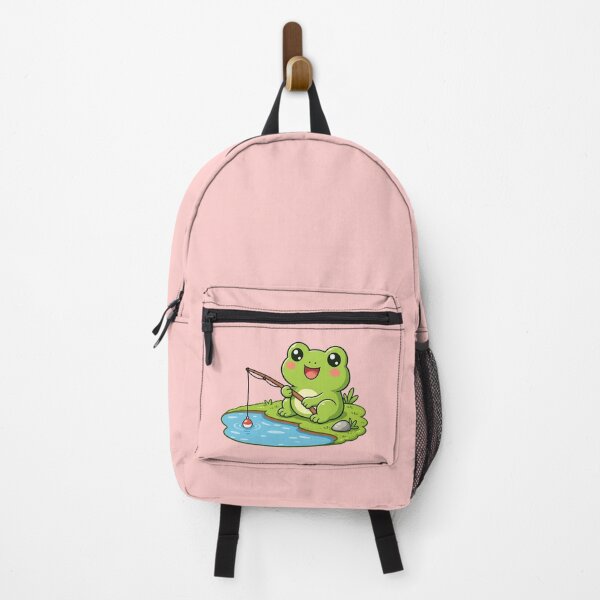 Item preview, Cute froggy fishing near the lake designed and sold by lafataviola.
