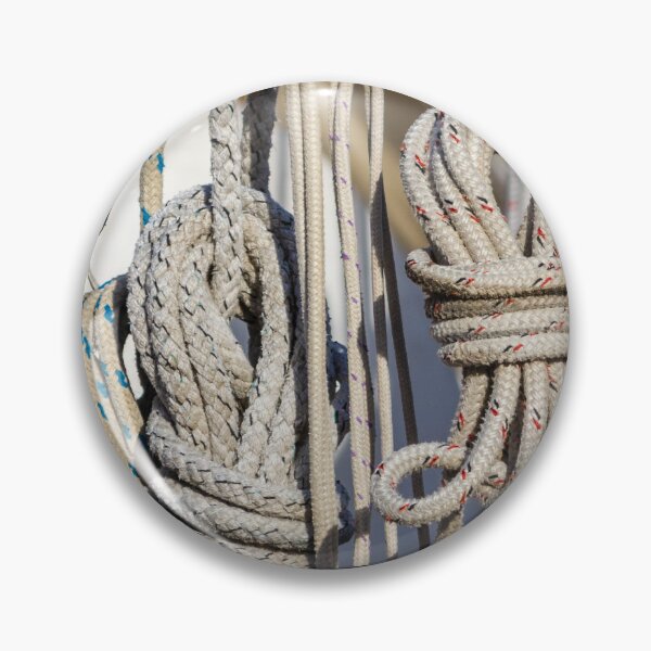 Item preview, Coiled Sailing Ropes and Rigging Lines Hanging on a Boat Mast Ready for Sail designed and sold by Nmallia.