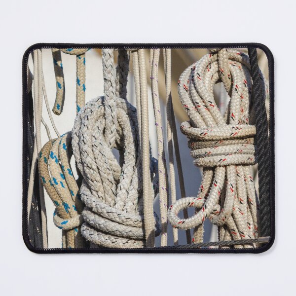 Item preview, Coiled Sailing Ropes and Rigging Lines Hanging on a Boat Mast Ready for Sail designed and sold by Nmallia.