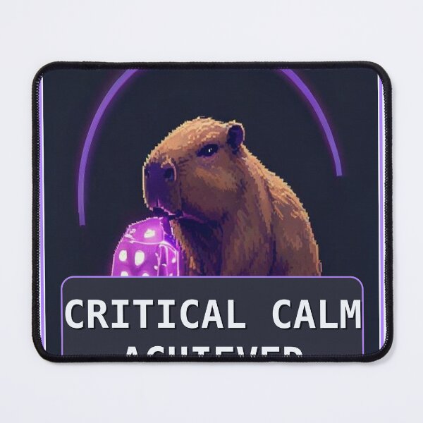 Item preview, Critical Calm Achieved — Funny Pixel Art Ttrpg Cozy Gamers designed and sold by One More Run.