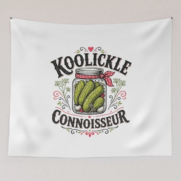 Item preview, Koolickle Connoisseur Hand Drawn Mason Jar Southern Snack Illustration designed and sold by The Junto Shop.