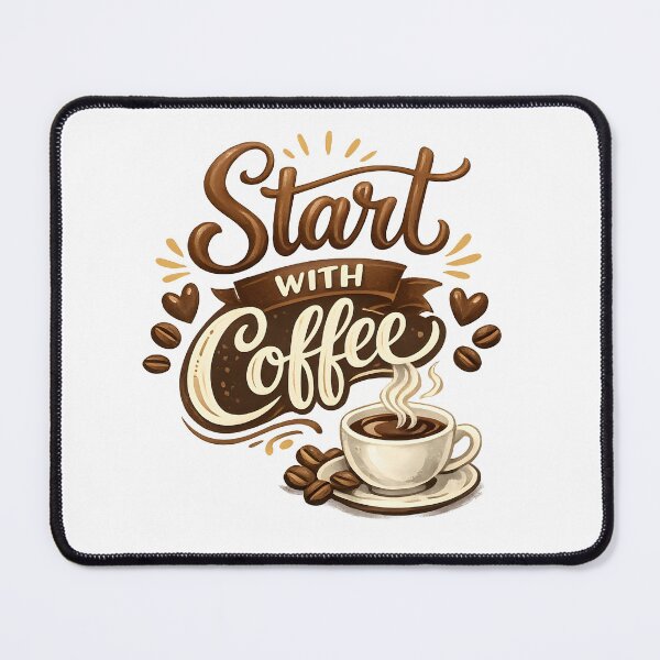 Item preview, start with coffee designed and sold by Black-White-art.