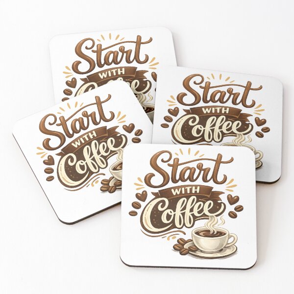 Item preview, start with coffee designed and sold by Black-White-art.