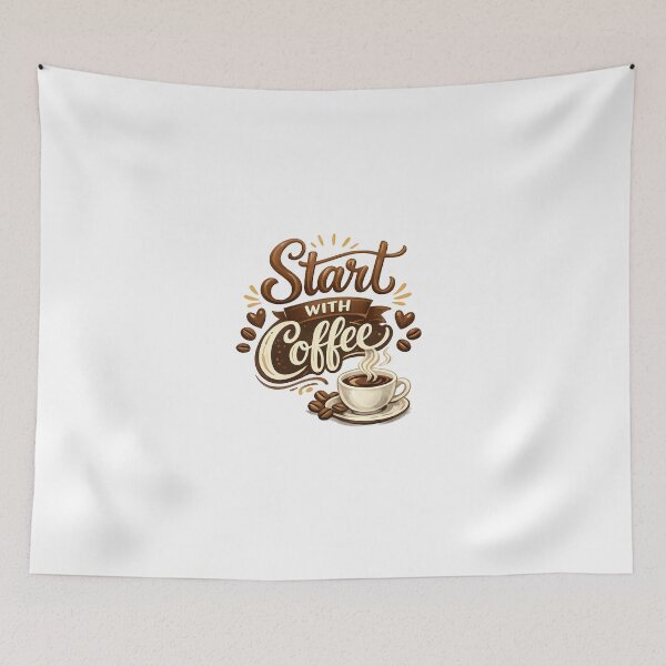 Item preview, start with coffee designed and sold by Black-White-art.