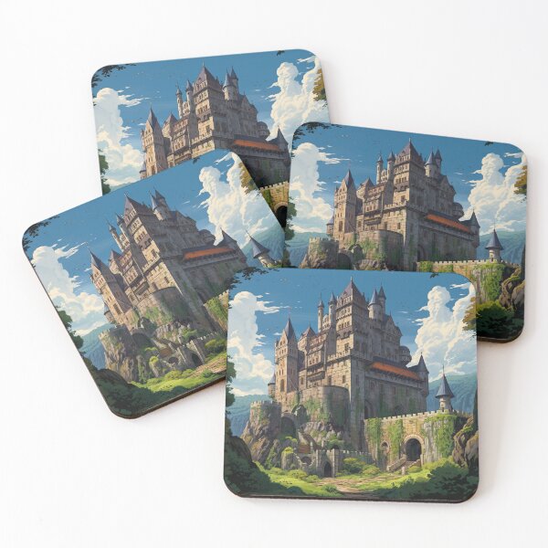 Item preview, Epic Fantasy Castle Art Print | Medieval Kingdom Fortress | Dark Fantasy Landscape | Magical Castle Illustration | RPG Wall Art designed and sold by UltraItems.