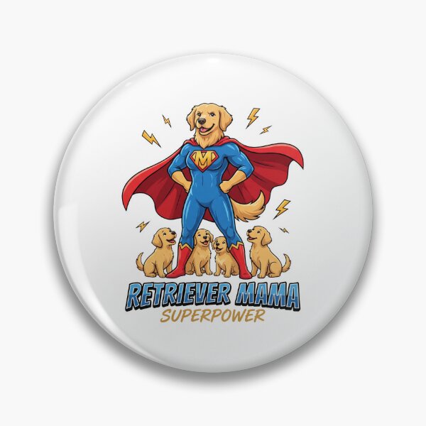 Item preview, Retriever Mama Superpower designed and sold by zoughlal.
