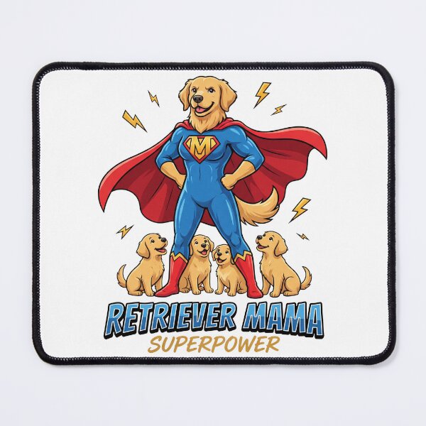 Item preview, Retriever Mama Superpower designed and sold by zoughlal.