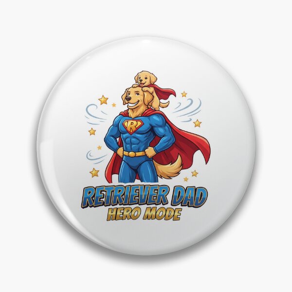 Item preview, Retriever Dad Hero Mode designed and sold by zoughlal.