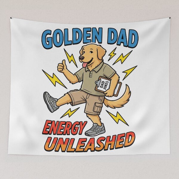 Item preview, Golden Dad Unleashed Energy designed and sold by zoughlal.