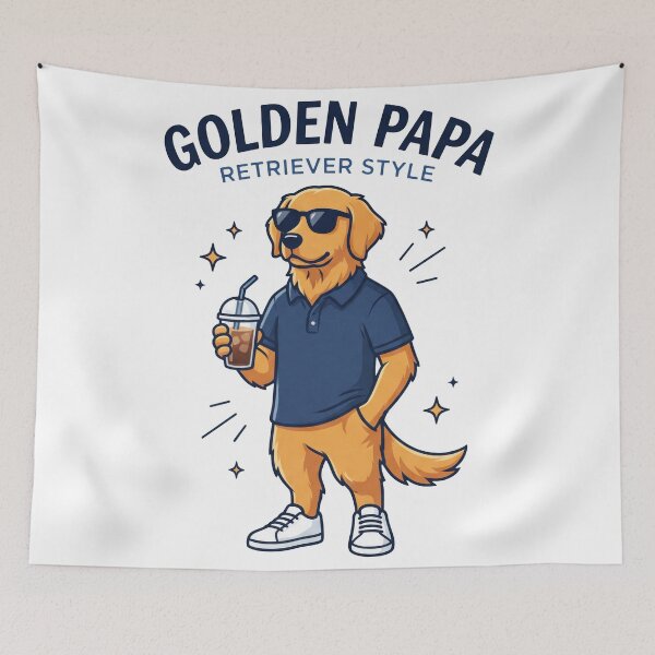 Item preview, Golden Papa Retriever Style designed and sold by zoughlal.