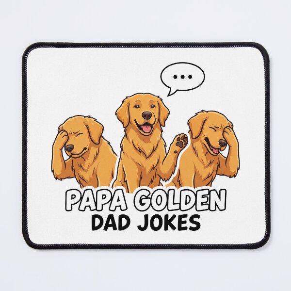 Item preview, Papa Golden Dad Jokes designed and sold by zoughlal.
