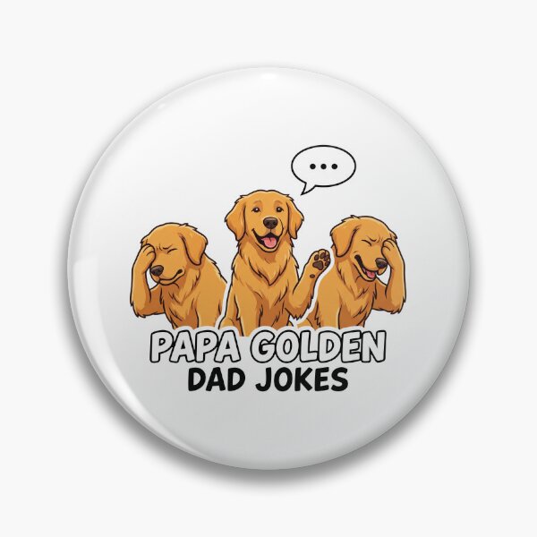 Item preview, Papa Golden Dad Jokes designed and sold by zoughlal.