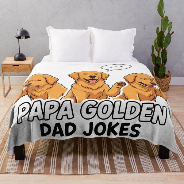 Item preview, Papa Golden Dad Jokes designed and sold by zoughlal.