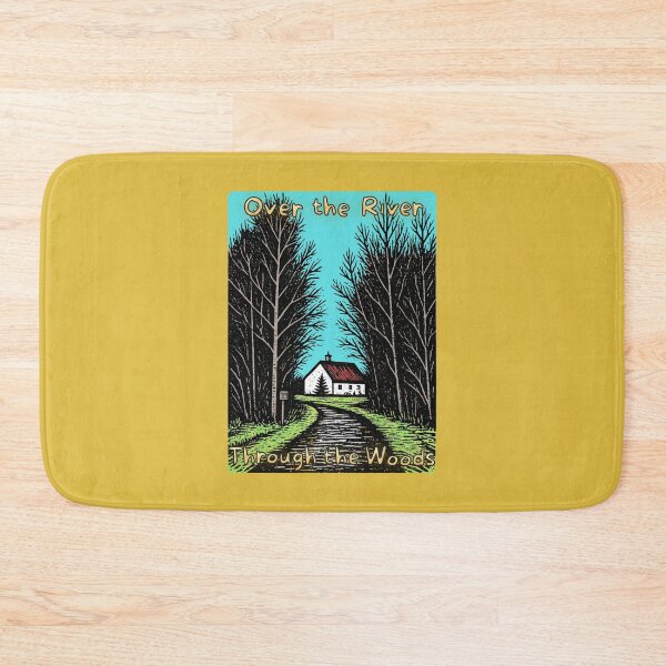 Item preview, Over the River Cozy Rustic Outdoors Family Etching designed and sold by InkyCorvid.