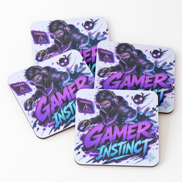 Item preview, GAMER INSTINCT Gaming Sticker | Neon Esports Streetwear Design designed and sold by Stylestickers55.