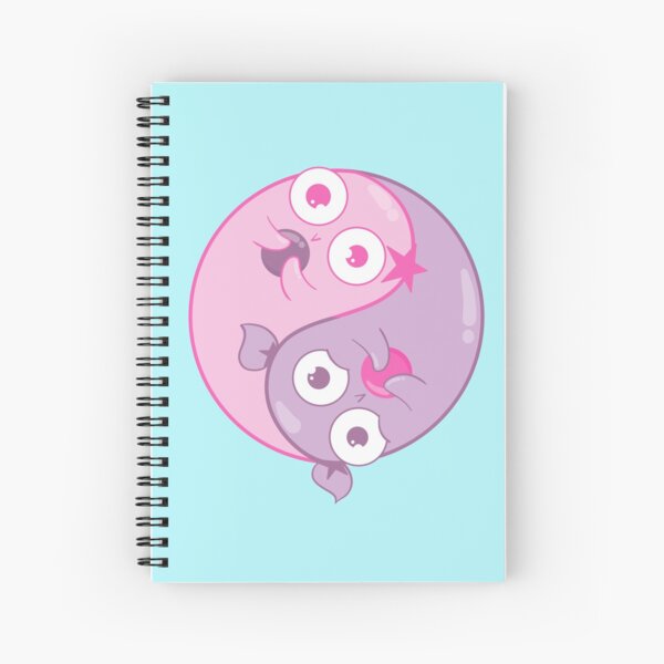 Yin Yang Amoebas Spiral Notebook