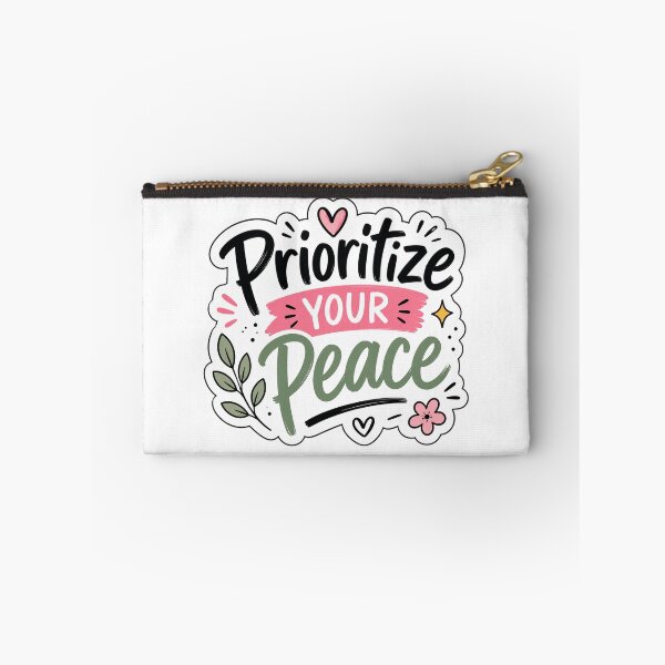 Item preview, Prioritize Your Peace | Self Care Quote | Mental Health, Mindfulness & Positive Affirmation Design designed and sold by Pixanova.