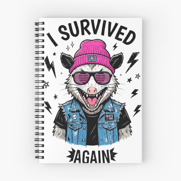 Item preview, I Survived Again Funny Opossum designed and sold by yanderedev.