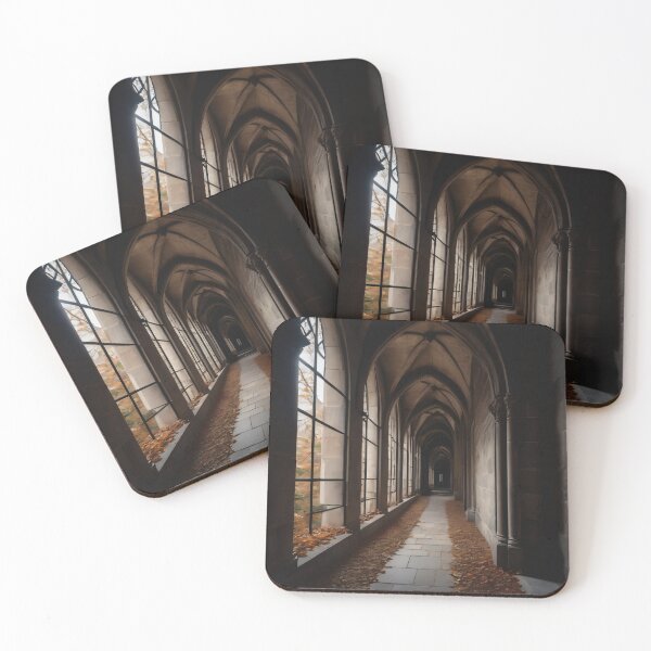 Item preview, Gothic Corridor | Dark Academia University Hallway Art designed and sold by LeguiStore.