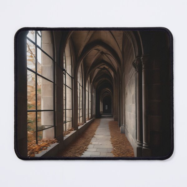 Item preview, Gothic Corridor | Dark Academia University Hallway Art designed and sold by LeguiStore.