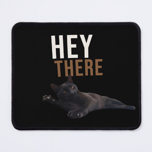 Item preview, Hey There - Cute Black Cat Design designed and sold by MB-CatPrints.