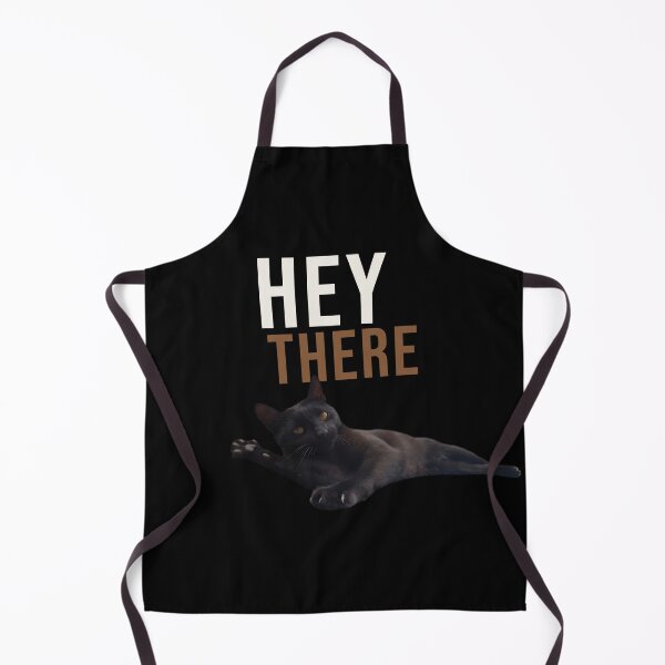 Item preview, Hey There - Cute Black Cat Design designed and sold by MB-CatPrints.