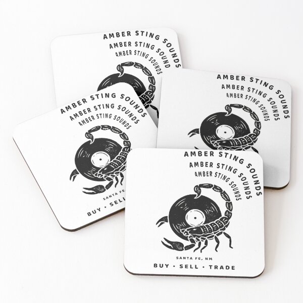 Item preview, Amber Sting Sounds – Scorpion Vinyl Record Store T-Shirt designed and sold by Klevertee.