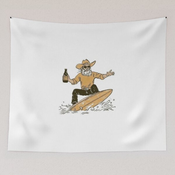 Item preview, HAPPY  COWBOY SURFING designed and sold by Pabhas.