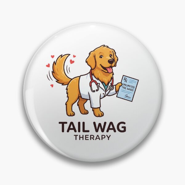 Item preview, Golden Tail Wag Therapy designed and sold by zoughlal.