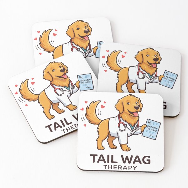 Item preview, Golden Tail Wag Therapy designed and sold by zoughlal.