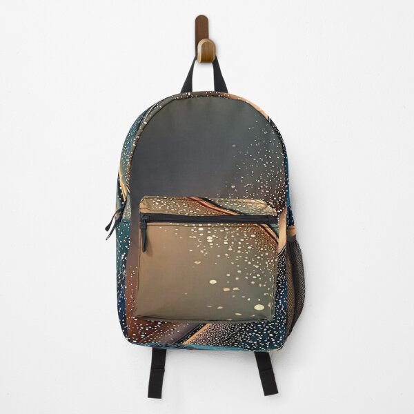 Item preview, The Elegance of Metallic Movement, Abstract Luxury Curve - Metallic Wave in Copper and Deep Blue with Sparkles designed and sold by RAYBIL.
