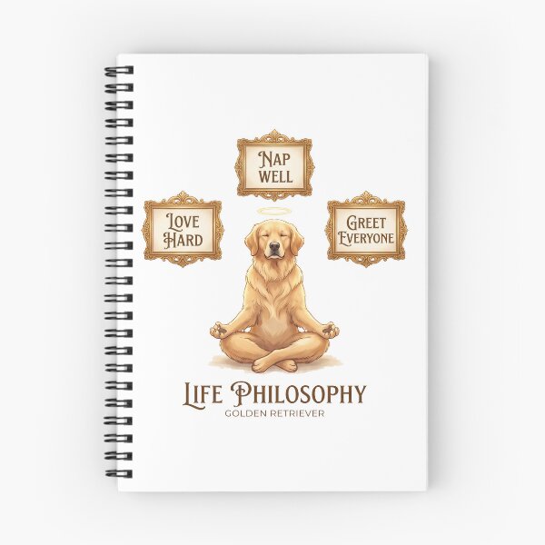 Item preview, Golden Retriever Life Philosophy designed and sold by zoughlal.