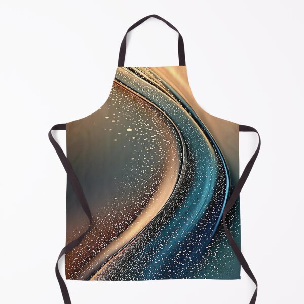 Item preview, The Elegance of Metallic Movement, Abstract Luxury Curve - Metallic Wave in Copper and Deep Blue with Sparkles designed and sold by RAYBIL.