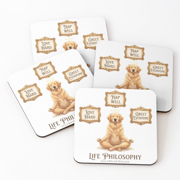 Item preview, Golden Retriever Life Philosophy designed and sold by zoughlal.