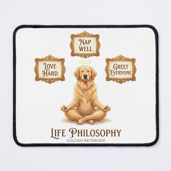 Item preview, Golden Retriever Life Philosophy designed and sold by zoughlal.