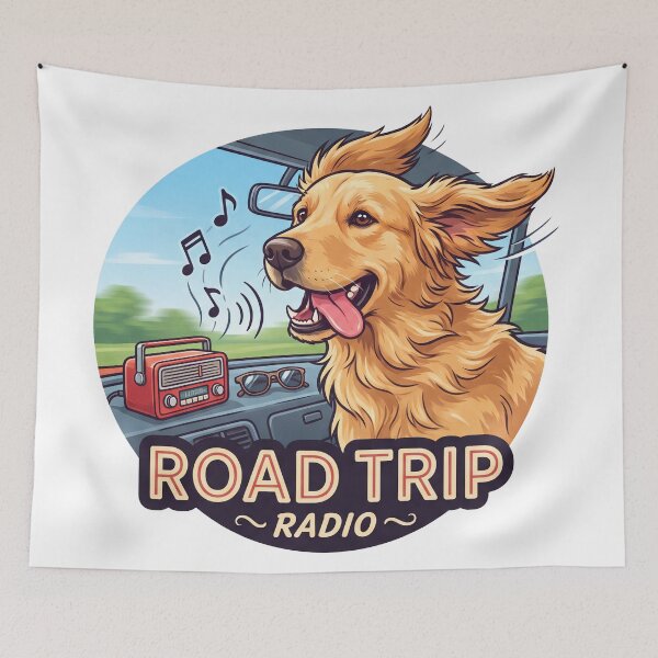 Item preview, Golden Road Trip Radio designed and sold by zoughlal.
