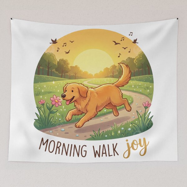 Item preview, Golden Morning Walk Joy designed and sold by zoughlal.